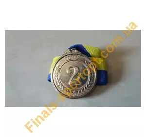 Медаль второе место серебро