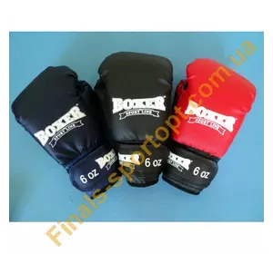 Перчатки боксерские 6oz к/з Boxer